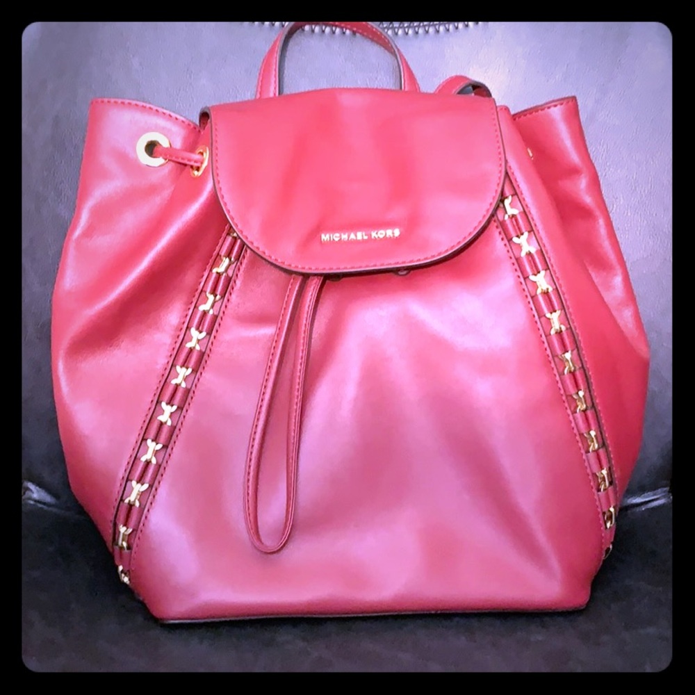 Micheal Korea Leather Backpack